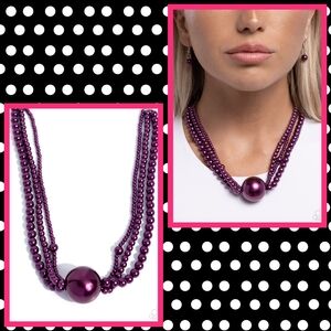 2/$10 Paparazzi Polished Professional - Purple Necklace